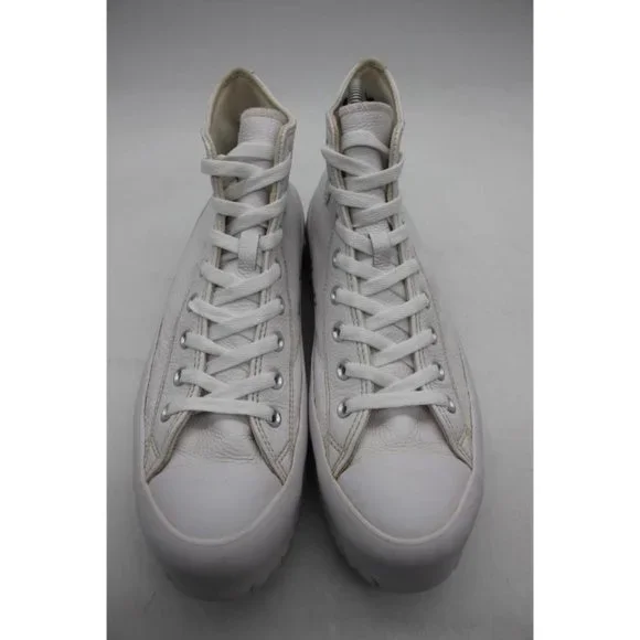 Converse Chuck Taylor Women's 13 Men's 11 All Star Lugged 2.0 Hi White LEATHER - Picture 2 of 10